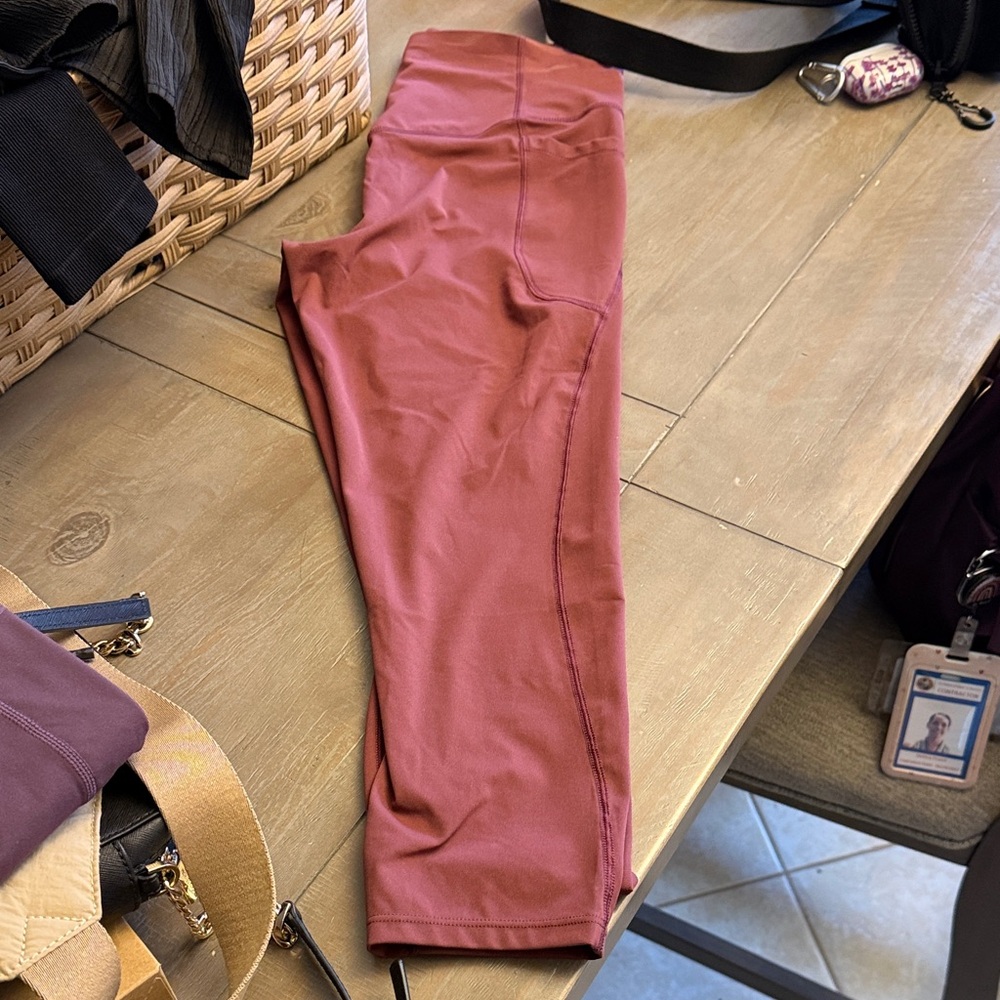 HALARA Women's Leggings in Deep Red